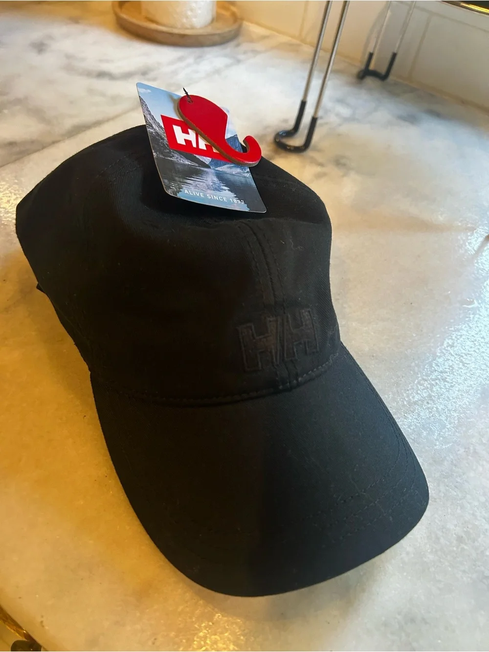 Helly Hansen Black Baseball Cap HH